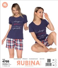 Піжама жіноча з шортами та футболка Rubina Secret art.4705 4705 фото