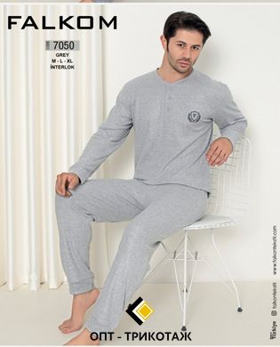 Мужская пижама теплая плотный интерлок TM. Falkom art. 7050-1 7050-1 фото