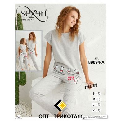 Жіноча піжама штани та футболка TM. Sexen art. 89094-A 89094-A фото