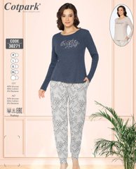 Жіноча піжама великого розміру з віскозою Cotpark art. 30271 оптом, M. L. XL. 2XL