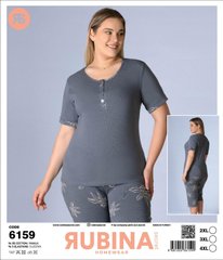 Жіноча батальна піжама з бриджами та футболкою Rubina Secret art. 6159 6159 фото