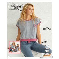 Жіноча піжама з бриджами оптом TM. Sexen art. 88017-A