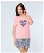 Жіноча піжама великих розмірів шорти та футболка Rubina Secret Туреччина art.4046 4046 фото 1