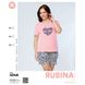 Жіноча піжама великих розмірів шорти та футболка Rubina Secret Туреччина art.4046 4046 фото 2