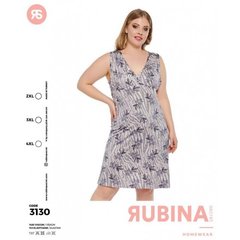 Жіноча сорочка великого розміру з квітковим принтом із віскози. Rubina Secret art.3130