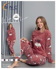 Пижама женская теплая флис и махра ТМ. SNC art 20601 20601 фото