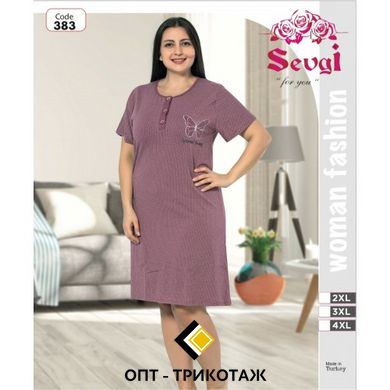 Женская сорочка батал хлопок с ликрой Турция TM Sevgi art. 383 383 фото