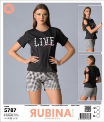 Жіноча піжама шортики та футболка від TM. Rubina Secret art.5787 5787 фото