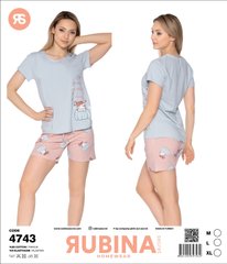Жіноча піжама шортики та футболка від TM. Rubina Secret art.4743 4743 фото