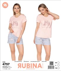 Жіноча піжама шортики та футболка від TM. Rubina Secret art.4757 4757 фото