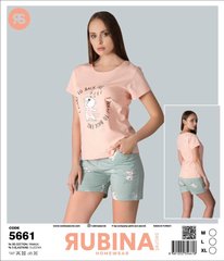 Жіноча піжама шортики та футболка від TM. Rubina Secret art.5661 5661 фото