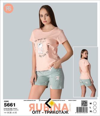 Жіноча піжама шортики та футболка від TM. Rubina Secret art.5661 5661 фото