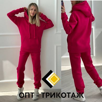 Спортивный костюм малиновый теплый трех-нитка на флисе art. 0339 0339 фото