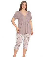 Женская пижама бриджи и футболка больших размеров Cotpark art 14492-B 14492-b фото