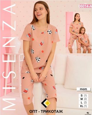 Женская пижама бриджи и футболка TM. Misenza art. 06014-A 06014-A фото