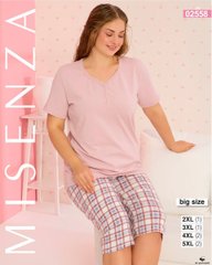 Женская пижама большого размера бриджи и футболка TM. Misenza арт. 02658 оптом 02658 фото