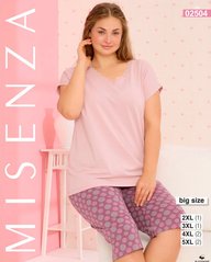 Женская пижама большого размера бриджи и футболка TM. Misenza арт. 02504 оптом 02504 фото
