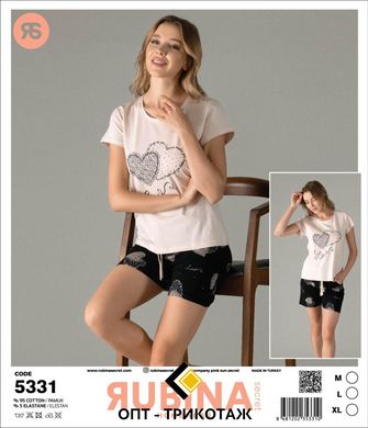 Женская пижама шортики и футболка от TM. Rubina Secret art.5331 5331 фото