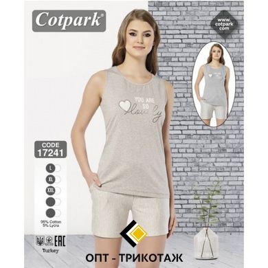 Женская пижама шортики и майка Cotpark art.17241 17241 фото