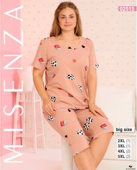Женская пижама большого размера бриджи и футболка TM. Misenza арт. 02515 оптом 02515 фото