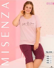 Женская пижама большого размера бриджи и футболка TM. Misenza арт. 02503 оптом 02503 фото