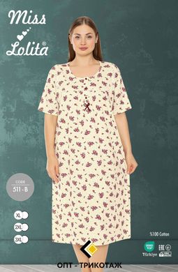 Жіноча сорочка з бавовни великого розміру. Туреччина TM Miss Lolita art. 511-b 511-b фото