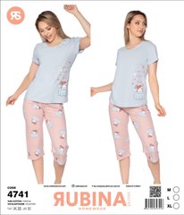 Жіноча піжама з бриджами Rubina Secret Туреччина art. 4741 4741 фото