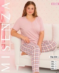 Жіноча піжама великого розміру штани та футболка TM. Misenza art. 03560 оптом 03560 фото