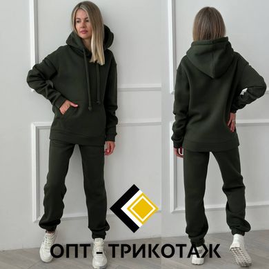 Спортивный костюм хаки теплый трех-нитка на флисе art. 0339 8_0339 фото