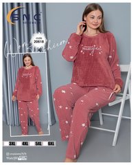 Пижама батал теплая флис и махра | ТМ. SNC art 20618 20618 фото