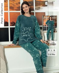 Пижама теплая флис и махра ТМ. Lindros art.21021 21021-1 фото