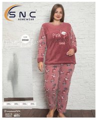 Пижама батал теплая флис и махра | ТМ. SNC art 20260 | ростовка - 4шт 20260 фото
