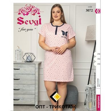 Женская сорочка батал хлопок Турция TM Sevgi art. 3072 3072 фото