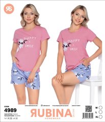 Жіноча піжама шортики та футболка від TM. Rubina Secret art.4989 4989 фото