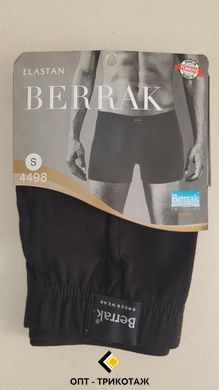 Мужские трусы боксеры из хлопка цвет черный Berrak art. 4498-1 Размер M M-4498-1 фото