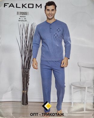 Мужская пижама теплая ткань кашемир TM. Falkom art. 7055-1 7055 фото