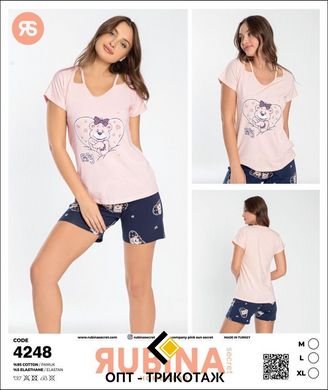 Жіноча піжама шортики та футболка від TM. Rubina Secret art.4248 4248 фото
