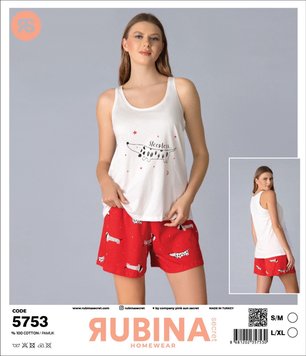 Жіноча піжама шортики та майка від TM. Rubina Secret art.5753 5753 фото