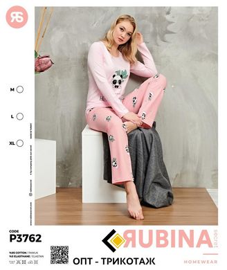 Женская пижама штаны и футболка длинный рукав Rubina Secret art P3762 P3762 фото