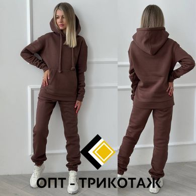 Спортивний костюм шоколад теплий три-нитка на флісі art. 0339 13_0339 фото