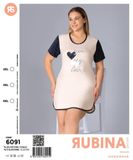 Стильна жіноча туніка великого розміру з малюнком - TM Rubina Secret, Арт. 6091 6091 фото