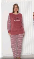 Пижама батал теплая флис и махра | ТМ. SNC art 20284-1 | ростовка - 4шт 20284-1 фото