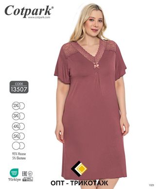 Жіноча нічна сорочка великого розміру з віскози Сotpark art. 13507 13507 фото