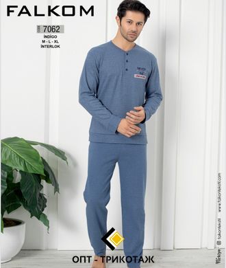 Мужская пижама теплая ткань кашемир TM. Falkom art. 7062-1 7062 фото