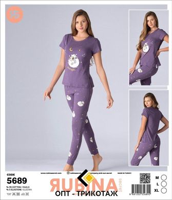 Женская пижама штаны и футболка Rubina Secret art. 5689 5689 фото