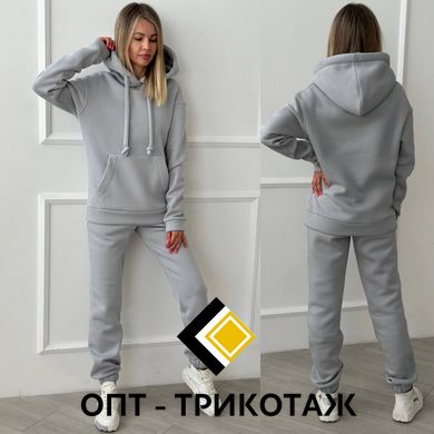 Спортивний костюм світло сірий теплий три-нитка на флісі art. 0339 14_0339 фото