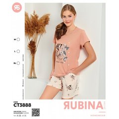 Жіноча піжама шорти та футболка Rubina Secret art.CT3888