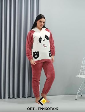 Піжама панда жіноча тепла махрова ТМ. SNC art 20644 20644 фото
