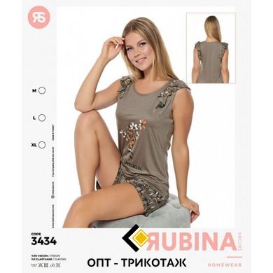 Пижама женская футболка с шортиками RUBINA Secret Турция art.3434 3434 фото