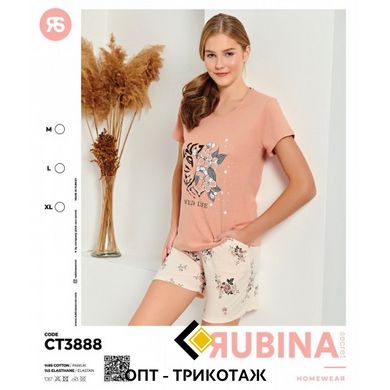 Женская пижама шорты и футболка Rubina Secret art.CT3888 CT3888 фото